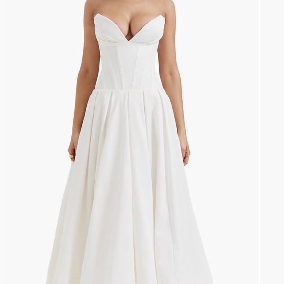 House of CB Lady Strapless Midi Dress - Picture 2 of 4